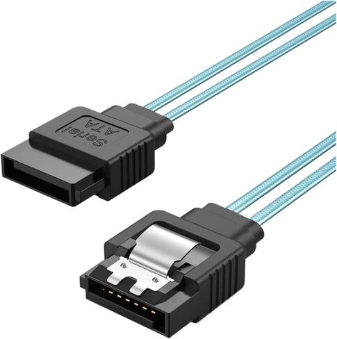 SATA III مستقيم 12 جيجابت في الثانية HDD SDD كبل بيانات قفل متوافق مع SATA HDD ، SSD ، برنامج تشغيل CD (1M) in Saudi Arabia