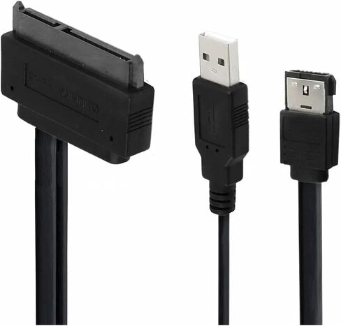 2.5 '' Disk Drive Sata 22pin to Esata Data USB/4Pin محول سلك يعمل بالطاقة المحسّنة لدعم SSD UASP SATA IIIEC-SSHD (مدعوم 4PIN) in Kuwait