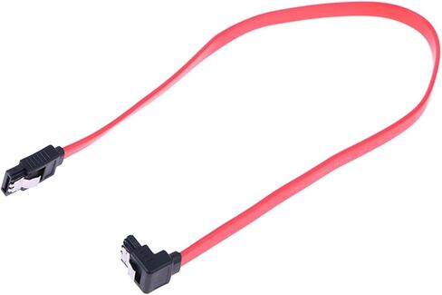 SSD HDD SATA 3.0 III كابل بيانات إلى SSD HDD DISK Drive Cord SATA3 مستقيم الأيمن 6 جيجابايت/ثانية للوحة الأم (الأحمر) in Kuwait