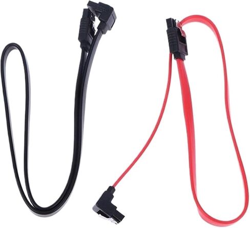 SSD HDD SATA 3.0 III كابل بيانات إلى SSD HDD DISK Drive Cord SATA3 مستقيم الأيمن 6 جيجابايت/ثانية للوحة الأم (الأحمر) in Saudi Arabia
