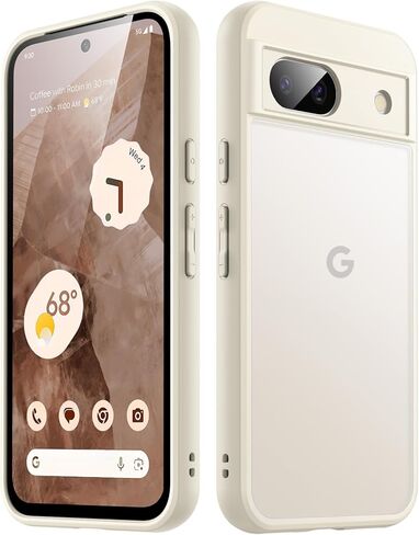 Jetech Matte Case لـ Google Pixel 7A 6.1 بوصة 2023 ، غطاء الهاتف النحيف الواقي الشفاف المتجمد ، مكافحة الأصوات (أسود) in Saudi Arabia