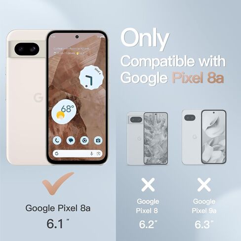 Jetech Matte Case لـ Google Pixel 7A 6.1 بوصة 2023 ، غطاء الهاتف النحيف الواقي الشفاف المتجمد ، مكافحة الأصوات (أسود) in Saudi Arabia