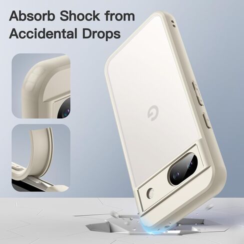 Jetech Matte Case لـ Google Pixel 7A 6.1 بوصة 2023 ، غطاء الهاتف النحيف الواقي الشفاف المتجمد ، مكافحة الأصوات (أسود) in Saudi Arabia