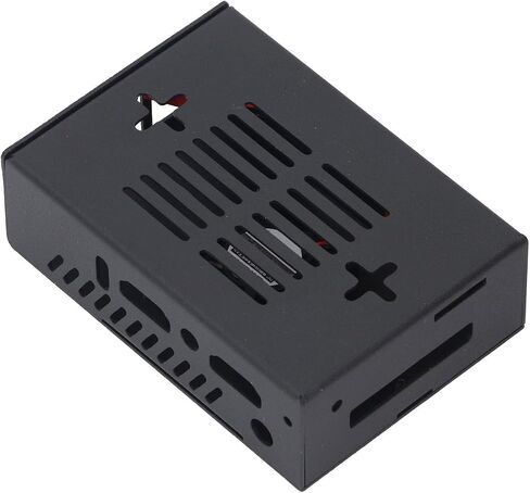 Orange Pi 5 Case ، حاوية سبيكة الزنك المعدنية مع مروحة 30 × 30 × 8 مم للتبريد والحماية in Saudi Arabia