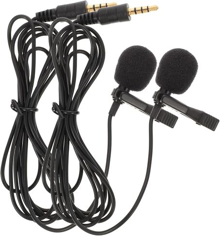 Totority 2pcs مقطع ميكروفون لتسجيل MIC APS Material Mini Micener Mic لمكتب الاستوديو in Kuwait
