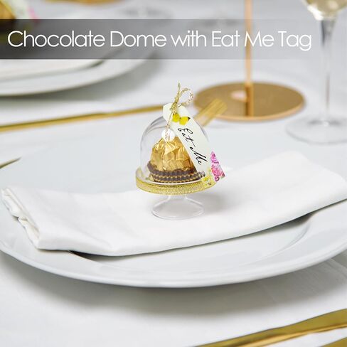 Talking Tables Truly Alice Mad Hatter Cake Domes for a Tea Party or Wedding, Multicolor (6 Pack) in Saudi Arabia