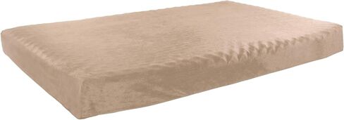 PETMAKER Memory Foam Dog Bed with Removable Cover, Medium, Tan in Saudi Arabia