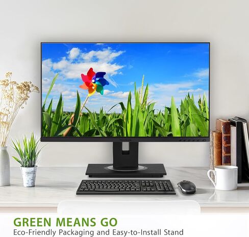 ViewSonic VG2448A 24 Inch IPS 1080p Ergonomic Monitor with Ultra-Thin Bezels, HDMI, DisplayPort, USB, VGA (Renewed) in Saudi Arabia