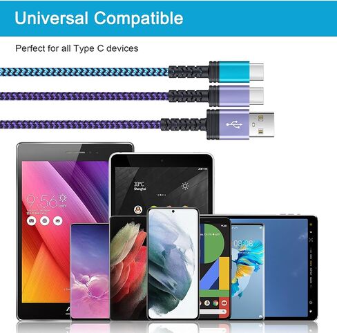 Retractable USB C Cable for Car,3.3ft 3 Pack Android Phone USB C to USB A Cord Fast Charging for Samsung Galaxy S24/S24 Ultra/S24 Plus/S23/S22/A55/A35/A15,iPhone 15 Pro Max,Google Pixel 8a/8Pro/7/6/5 in Saudi Arabia