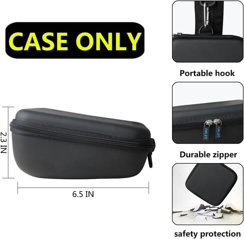 Anleo Hard Travel Case for Kids Headphones (Black, Only Case) (K11/Elecder i37/POWMEE M1/POWMEE M2/Mpow CH8/iRAG J01/K22/NIVAVA K8/K33/iClever/Sonitum) in Kuwait