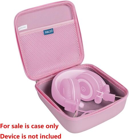 Anleo Hard Travel Case for Kids Headphones (Black, Only Case) (K11/Elecder i37/POWMEE M1/POWMEE M2/Mpow CH8/iRAG J01/K22/NIVAVA K8/K33/iClever/Sonitum) in Kuwait