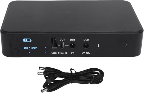 18000mAh UPS BATERUSE ، النوع USB من النوع C 5V DC 5V 9V 12V الإخراج غير المنقطع ، مزود طاقة البطارية الاحتياطية للإلكترونيات الصغيرة ، كاميرا الأمان ، جهاز التوجيه in Saudi Arabia
