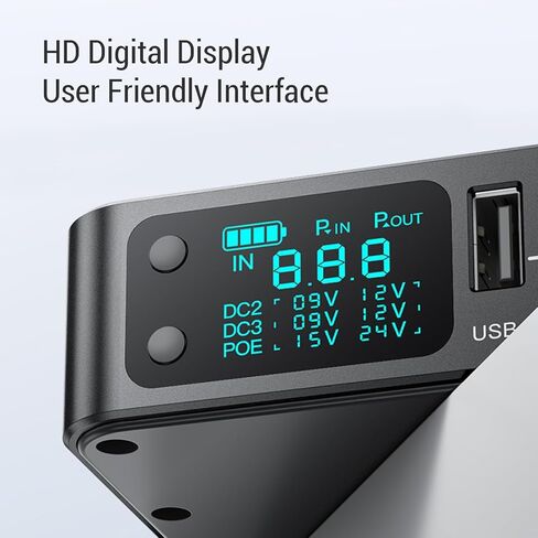 18000mAh UPS BATERUSE ، النوع USB من النوع C 5V DC 5V 9V 12V الإخراج غير المنقطع ، مزود طاقة البطارية الاحتياطية للإلكترونيات الصغيرة ، كاميرا الأمان ، جهاز التوجيه in Saudi Arabia