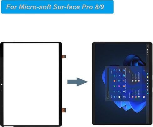 Front Glass (Without LCD Display) Compatible with Microsoft Surface Pro 8,Pro 9 13.3 inch with tools in Saudi Arabia