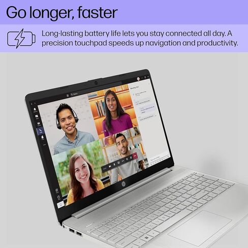 HP 15 LAPTOP (15.6 "FHD Anti-Glare ، معالج Intel Core i5 ، ذاكرة الوصول العشوائي 16 جيجابايت ، 512 جيجابايت SSD) للأعمال التجارية ، الطالب ، المنزل ، عمر بطارية طوله 10 ساعات ، النوع C ، HDMI ، Numpad ، Wi-Fi ، WINDOWS 11 Home ، Silver ، Silver in Kuwait