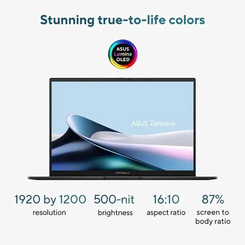 ASUS Zenbook 14" FHD+ Touch Screen Laptop|Intel Core Ultra 7 255H (Series 2)|Next-Level Intel Arc GPU| Copilot| Backlit | 16GB RAM DDR5 | 512GB SSD |Windows 11 Home |Bundle with Stylus Pen in Saudi Arabia