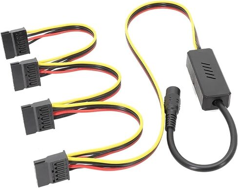 محول DC 5525 إلى CABLE SATA HARD CABLE PL-AUG إلى 2 3 4 IDE 1X2X3X4SATATA LINE 12V إلى موصل اتصال كبير 4PIN (MOLEX 1 T 4) in Kuwait