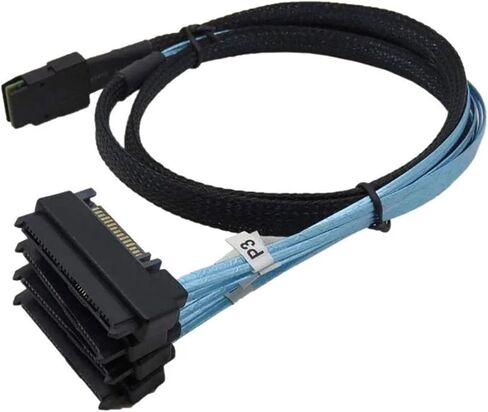 0.5M/1M M1NI S/AS 36P SFF-8087 إلى 4 SFF-8482 S/AS 29+15P SATA مع مستلزمات كمبيوتر Cable Cable SATA (0.5M) in Saudi Arabia