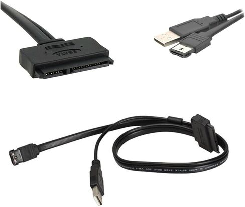 SATA 22PIN لسلطة الكابل ESATA فاصل USB سلك الطاقة 2.5 بوصة SATA 7+15PIN القرص الصلب إلى ESATA تمديد محول الحبل in Saudi Arabia