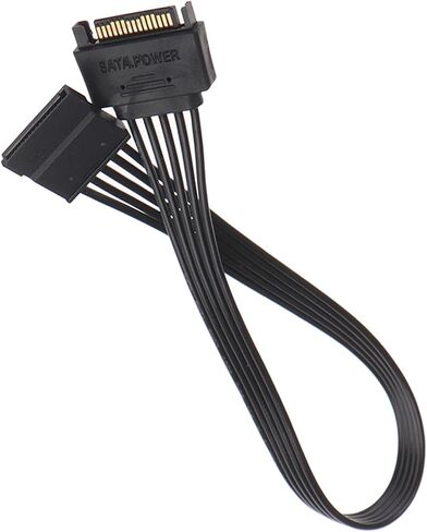 SATA 15Pin Male to Female Power Extension Cable HDD SSD Power Supply Cable SATA Power Cable for PC 30CM in Saudi Arabia
