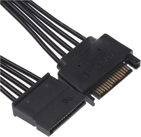 SATA 15Pin Male to Female Power Extension Cable HDD SSD Power Supply Cable SATA Power Cable for PC 30CM in Saudi Arabia