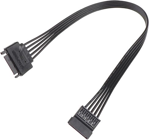 SATA 15Pin Male to Female Power Extension Cable HDD SSD Power Supply Cable SATA Power Cable for PC 30CM in Saudi Arabia