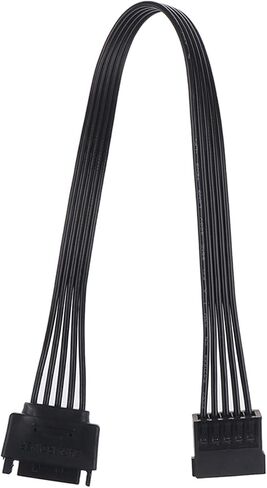 SATA 15Pin Male to Female Power Extension Cable HDD SSD Power Supply Cable SATA Power Cable for PC 30CM in Saudi Arabia