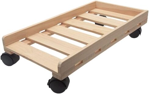 Caster Wooden Tower Heat Dissipation Moving CPU Stand Desktop PC Office Case Holder Rolling Wheels in Saudi Arabia