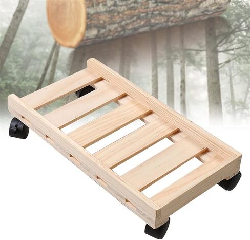 Caster Wooden Tower Heat Dissipation Moving CPU Stand Desktop PC Office Case Holder Rolling Wheels in Saudi Arabia