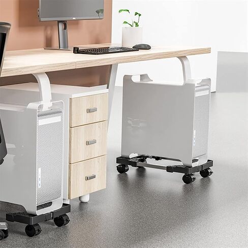 Mobile CPU Stand Computer Case Holder Most PC Accessories Bracket Cooling Base Pulley in Saudi Arabia