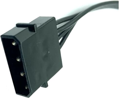 4Pin IDE 1 إلى 5 SATA 15PIN محرك الأقراص الصلبة ، سلك الكبلات لتوليد الطاقة لكبستور DIY SEVER 4PIN إلى 15PIN POWER in Saudi Arabia