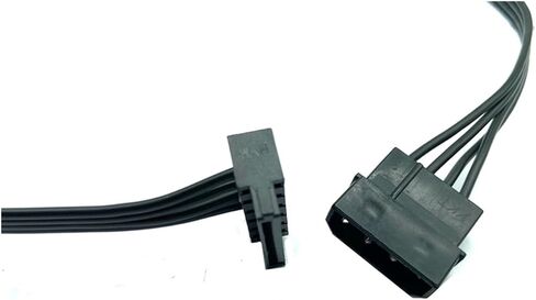 4Pin IDE 1 إلى 5 SATA 15PIN محرك الأقراص الصلبة ، سلك الكبلات لتوليد الطاقة لكبستور DIY SEVER 4PIN إلى 15PIN POWER in Saudi Arabia