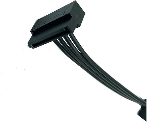 4Pin IDE 1 إلى 5 SATA 15PIN محرك الأقراص الصلبة ، سلك الكبلات لتوليد الطاقة لكبستور DIY SEVER 4PIN إلى 15PIN POWER in Saudi Arabia