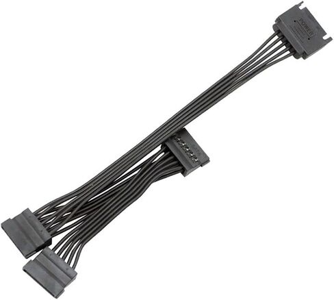 15 PIN Sata Power Splitter 15Pin SATA Male 1 to 3/4/5/6 Power Splitter Adapter Cable(5 SATA Female) in Saudi Arabia