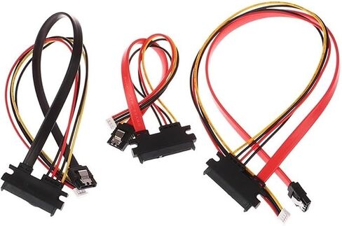 20cm/30cm/40cm 4Pin+ SATA Power Cable 22(15+7) Pin to PH2.0/3.0 Hard Disk Optical Drive Data Cable Power Supply Cable(A) in Saudi Arabia