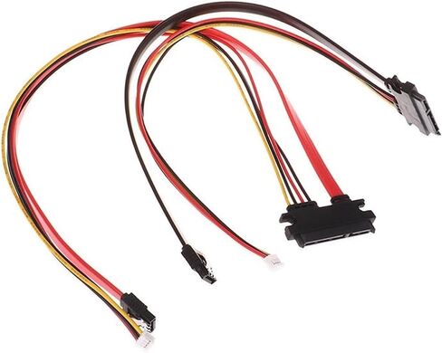 20cm/30cm/40cm 4Pin+ SATA Power Cable 22(15+7) Pin to PH2.0/3.0 Hard Disk Optical Drive Data Cable Power Supply Cable(A) in Saudi Arabia