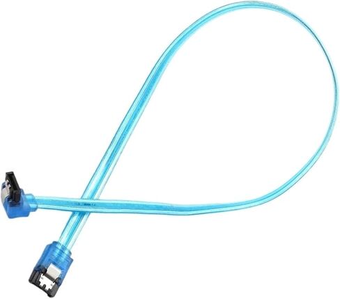 SATA 8P 3.0 III SATA3 6GB/S 15/20/30/50cm Straight&Curved Head High Speed Hard Drive Data Cable Double-Ended Iron Shrapnel(Curved Head 15cm) in Saudi Arabia
