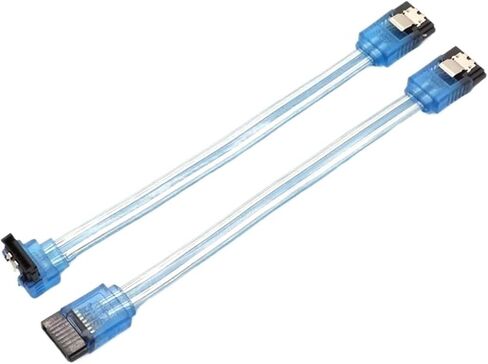 SATA 8P 3.0 III SATA3 6GB/S 15/20/30/50cm Straight&Curved Head High Speed Hard Drive Data Cable Double-Ended Iron Shrapnel(Curved Head 15cm) in Saudi Arabia