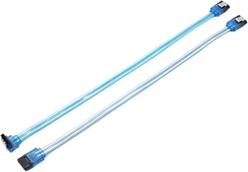 SATA 8P 3.0 III SATA3 6GB/S 15/20/30/50cm Straight&Curved Head High Speed Hard Drive Data Cable Double-Ended Iron Shrapnel(Curved Head 15cm) in Saudi Arabia