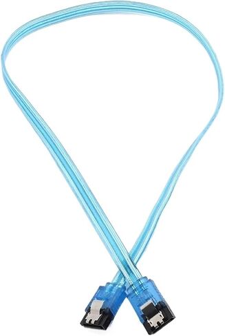 SATA 8P 3.0 III SATA3 6GB/S 15/20/30/50cm Straight&Curved Head High Speed Hard Drive Data Cable Double-Ended Iron Shrapnel(Curved Head 15cm) in Saudi Arabia