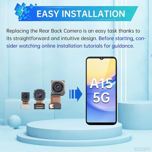بالنسبة إلى Samsung Galaxy A15 5G A15 ، قم بإصلاح وحدة الكاميرا الخلفية البديلة للوحدة النمطية لـ Samsung A15 5G A15 SM-A156U SM-A156U1 SM-A156U 1SM-A155F in Kuwait