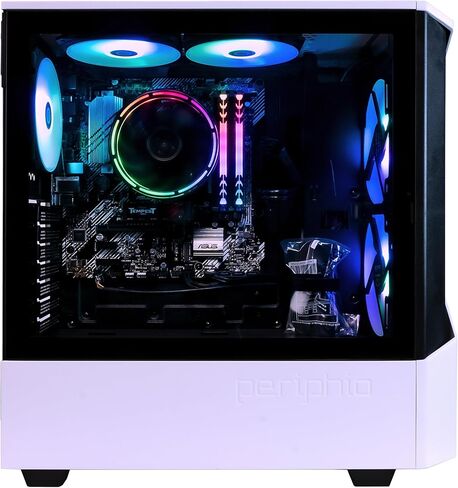 حزمة كمبيوتر سطح المكتب Periphio Gaming PC ، AMD Ryzen 5 مع رسومات VEGA 7 ، ذاكرة الوصول العشوائي 32GB ، 1 تيرابايت NVME ، مع الماوس للألعاب RGB ولوحة المفاتيح - مُلبي للألعاب للكمبيوتر الشخصي والوسائط والبث in Kuwait