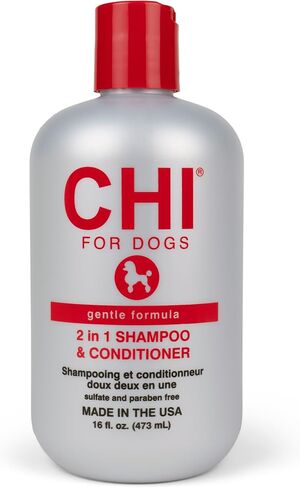 CHI Tearless Puppy Shampoo for Dogs, 16 oz | Best Gentle Tearless Puppy Shampoo | Sulfate & Paraben Free, pH Balanced for Dogs, Made In the USA in Kuwait