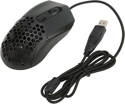 Mouse Ghoycomb Gaming Sanpyl ، RGB Backlight Mouse Computer Mouse مع 6 أزرار قابلة للبرمجة ، 7200 نقطة في البوصة USB خفيفة الوزن USB لجهاز الكمبيوتر المحمول للكمبيوتر (الأسود) in Kuwait