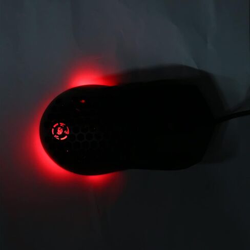 Mouse Ghoycomb Gaming Sanpyl ، RGB Backlight Mouse Computer Mouse مع 6 أزرار قابلة للبرمجة ، 7200 نقطة في البوصة USB خفيفة الوزن USB لجهاز الكمبيوتر المحمول للكمبيوتر (الأسود) in Kuwait