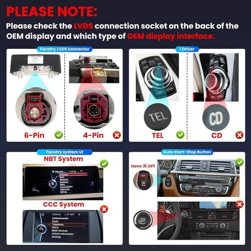 Retrofit Stereo Car Retrofit لـ BMW F30 F32 F33 F34 F35 F20 F21 F22 (2012-2017)-وحدة رأس NBT CIC مع Carplay Android Auto ، 320i 328i in Kuwait