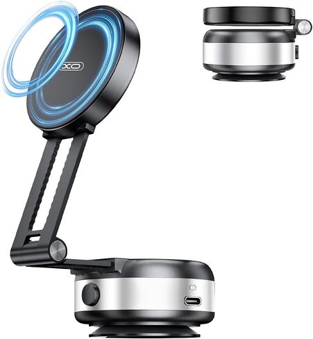 Electric Vacuum Suction Car Phone Holder, 360° Rotation Magnetic Phone Holder for Car Foldable Strong Suction Adjustable Car Phone Mount Stand for iPhone16/15/14/13/12(Not Charge Phone) in Saudi Arabia