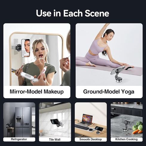 Electric Vacuum Suction Car Phone Holder, 360° Rotation Magnetic Phone Holder for Car Foldable Strong Suction Adjustable Car Phone Mount Stand for iPhone16/15/14/13/12(Not Charge Phone) in Saudi Arabia