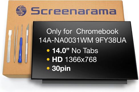Screenarama استبدال الشاشة الجديدة لـ HP Chromebook 14a-Na0031wm 9fy38ua ، HD 1366x768 ، Glossy ، LCD LED مع أدوات in Saudi Arabia