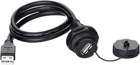 1PCS USB2.0 USB3.0 لوحة محول مقبس جبل مقبس ماء موصل بيانات سلك المقبس الإناث مع كابل 0.2M ~ 0.5M (USB2 M إلى F (0.3M)) in Saudi Arabia